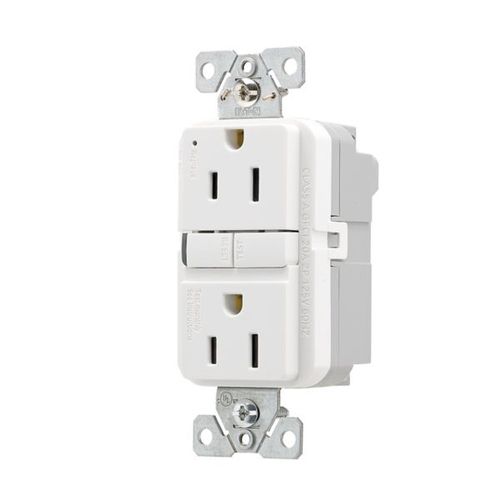 Main product image of Ezlink Modular Gfci, 15 A, 125 Vac, 60 Hz, White, Three-Wire, Tamper-Resistant, EZTRGF15W