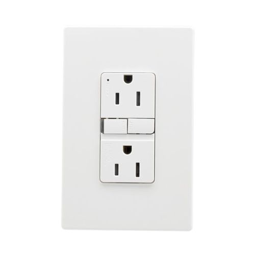 Main product image of Ezlink Modular Gfci, 15 A, 125 Vac, 60 Hz, White, Three-Wire, Tamper-Resistant, EZTRGF15W