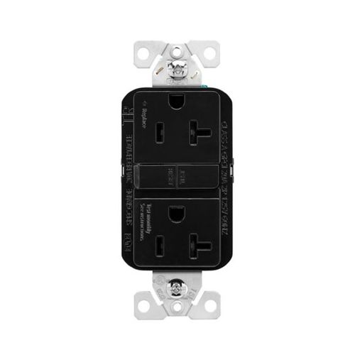 Main product image of Ezlink Modular Gfci, 20 A, 125 Vac, 60 Hz, Black, Three-Wire, Tamper-Resistant, EZTRGF20BK