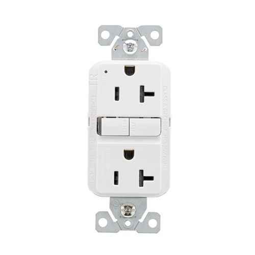 Main product image of Ezlink Modular Gfci, 20 A, 125 Vac, 60 Hz, White, Three-Wire, Tamper-Resistant, EZTRGF20W