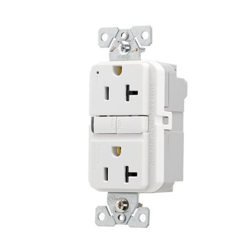 Main product image of Ezlink Modular Gfci, 20 A, 125 Vac, 60 Hz, White, Three-Wire, Tamper-Resistant, EZTRGF20W