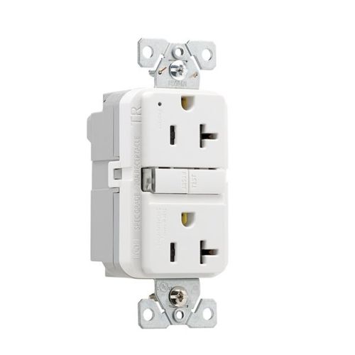Main product image of Ezlink Modular Gfci, 20 A, 125 Vac, 60 Hz, White, Three-Wire, Tamper-Resistant, EZTRGF20W
