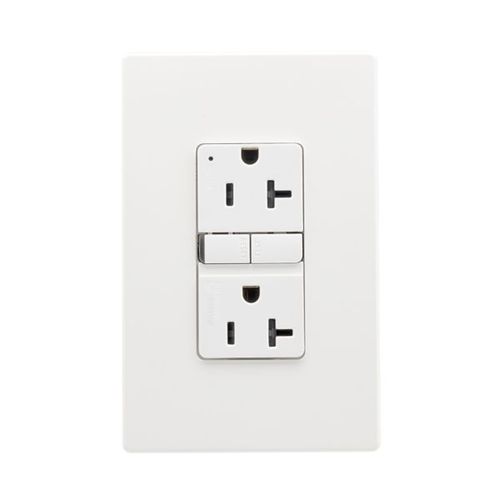 Main product image of Ezlink Modular Gfci, 20 A, 125 Vac, 60 Hz, White, Three-Wire, Tamper-Resistant, EZTRGF20W