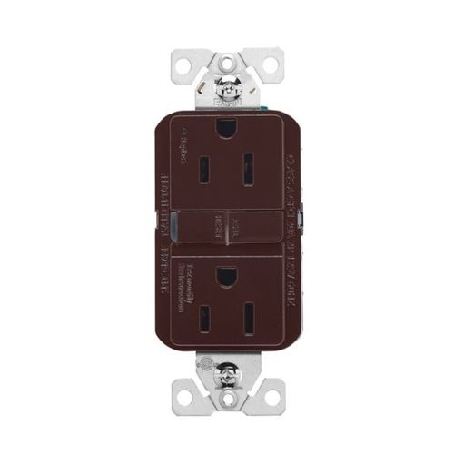 Main product image of Self-Test Gfci, 15A, 125V, Brown, Slim Design, GF15B