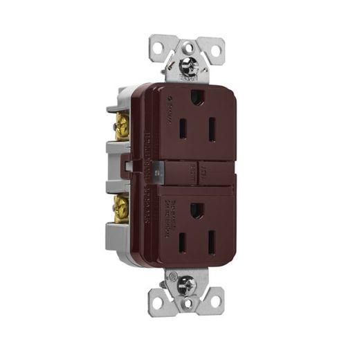 Main product image of Self-Test Gfci, 15A, 125V, Brown, Slim Design, GF15B