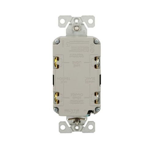 Main product image of Self-Test Gfci, 15A, 125V, Black, Slim Design, With Wallplate, GF15BK-WP