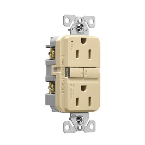 Main product image of Self-Test Gfci, 15A, 125V, Ivory, Slim Design, GF15V