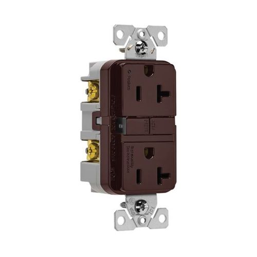 Main product image of Self-Test Gfci, 20A, 125V, Brown, Slim Design, GF20B