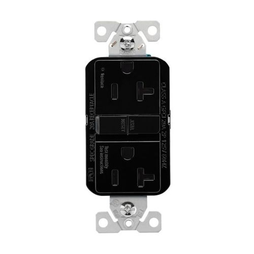 Main product image of Self-Test Gfci, 20A, 125V, Black, Slim Design, GF20BK