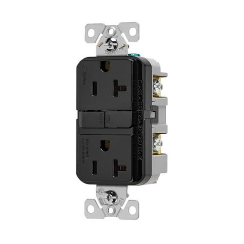 Main product image of Self-Test Gfci, 20A, 125V, Black, Slim Design, GF20BK
