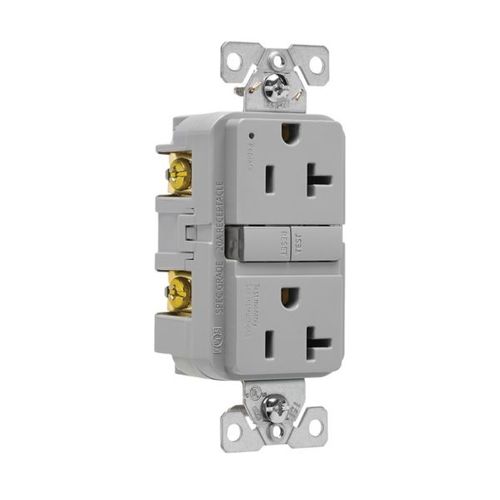 Main product image of Self-Test Gfci, 20A, 125V, Gray, Slim Design, GF20GY