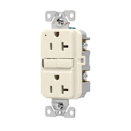 Main product image of Self-Test Gfci, 20A, 125V, Light Almond, Slim Design, GF20LA