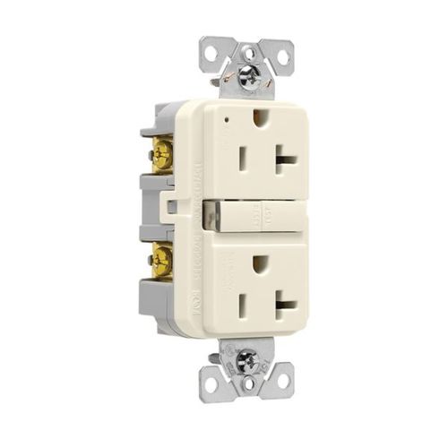Main product image of Self-Test Gfci, 20A, 125V, Light Almond, Slim Design, GF20LA