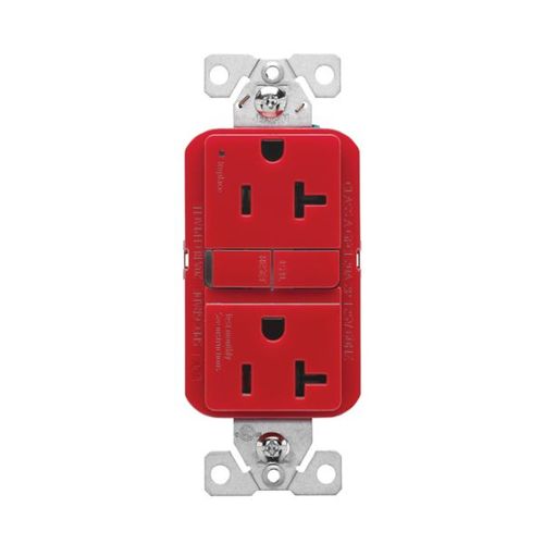 Main product image of Self-Test Gfci, 20A, 125V, Red, Slim Design, GF20RD