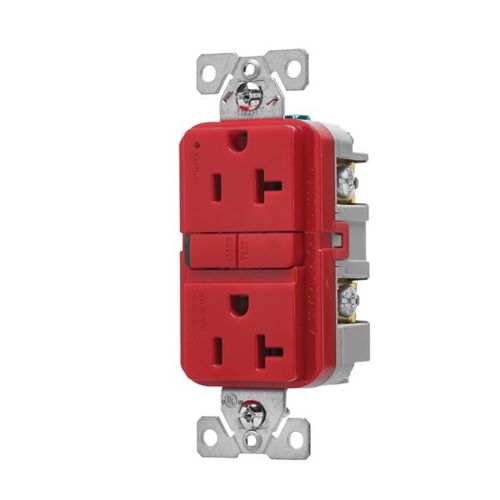 Main product image of Self-Test Gfci, 20A, 125V, Red, Slim Design, GF20RD