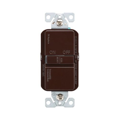 Main product image of Slim Blankface Gfci Receptacle, Self-Test, #14 -10 Awg 20A 125V, Brown, Blankface, 2-Pole 3-Wire, GFD20B