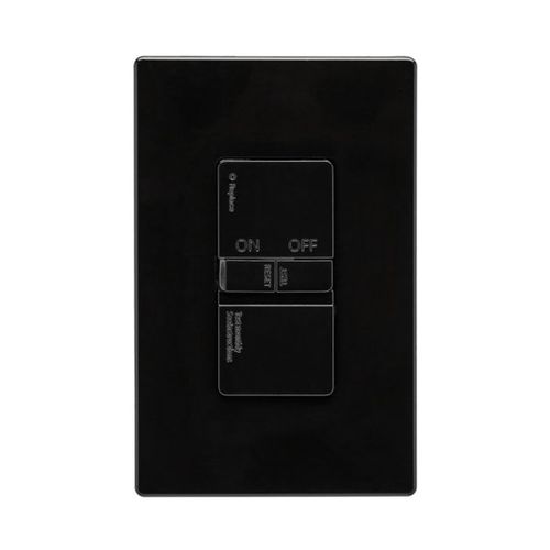 Main product image of Slim Blankface Gfci Receptacle, Self-Test, #14 -10 Awg 20A 125V, Black, Blankface, 2-Pole 3-Wire, GFD20BK