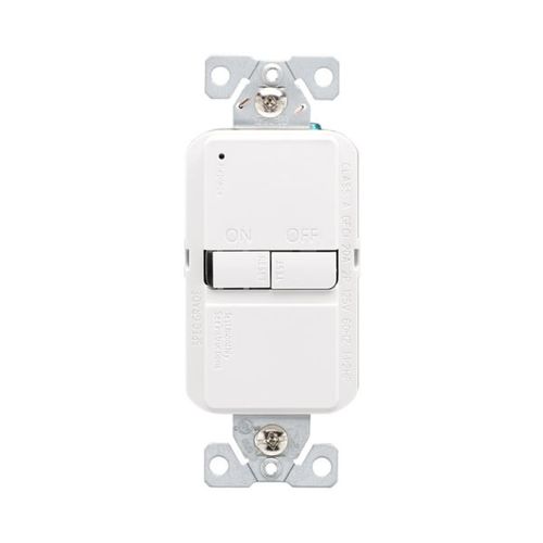 Main product image of Slim Blankface Gfci Receptacle, Self-Test, #14 -10 Awg 20A 125V, Blankface, 2-Pole 3-Wire, GFD20W