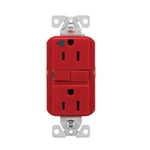 Main product image of Hg Gfci, 15A, 125V, Red, Slim, GFH15RD