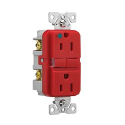 Main product image of Hg Gfci, 15A, 125V, Red, Slim, GFH15RD