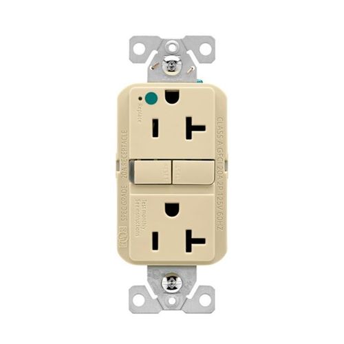 Main product image of Hg Gfci, 20A, 125V, Ivory, Slim, GFH20V