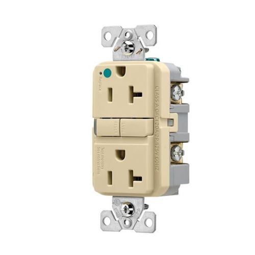 Main product image of Hg Gfci, 20A, 125V, Ivory, Slim, GFH20V