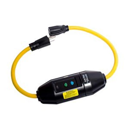 Main product image of Portable Gfci, 15A, #12 Awg, 2' Cord Length, 5-15, Straight Blade Plug Type, Auto Reset, 120V, GFI11A155