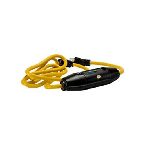 Main product image of Portable Gfci, 15A, #12 Awg, 6' Cord Length, 5-15, Straight Blade Plug Type, Auto Reset, 120V, GFI11A255