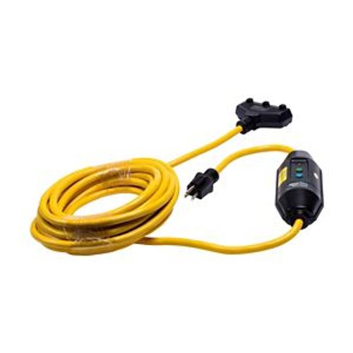 Main product image of Portable Gfci, Field Wireable 15A, #12 Awg, 25' Cord Length, 5-15, 3R, Tri Tap Plug, 120V 669385, GFI11M439