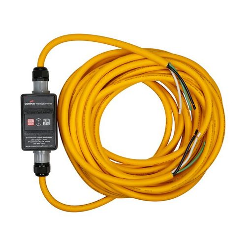 Main product image of Portable Gfci, 30A, #10 Awg, 50' Cord Length, Flying Leads Plug Type, 240V, 4X 670220, GFI23M6NN