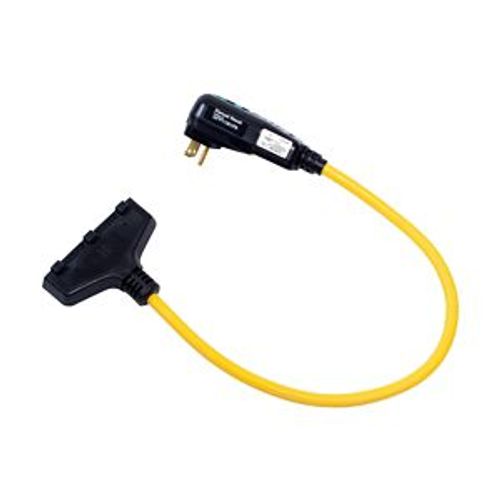 Main product image of Portable Gfci, Watertight, 15A, #12 Awg, 2' Cord Length, 5-15, 3R, Tri Tap Plug Type, 120V, GFP11M1P9