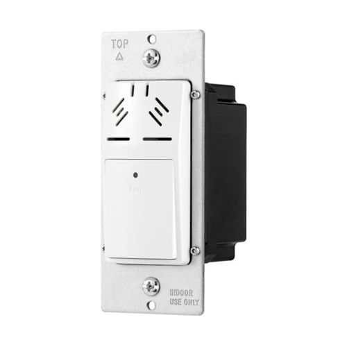 Main product image of Humidity Sensor And Fan Control, 15A, Flush Mount, 120V, 1/4Hp, Single Pole, White, HDFS3P1-W-L