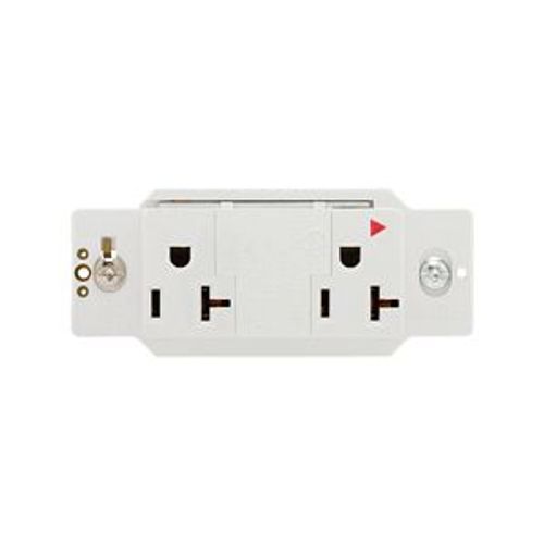Main product image of Surgebloc Protection Receptacle, Stand 6" #12 Awg Leads, 20A, 340J, White Straight Blade, IG1210W