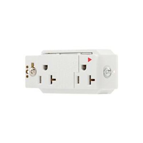 Main product image of Surgebloc Protection Receptacle, Stand 6" #12 Awg Leads, 20A, 340J, White Straight Blade, IG1210W