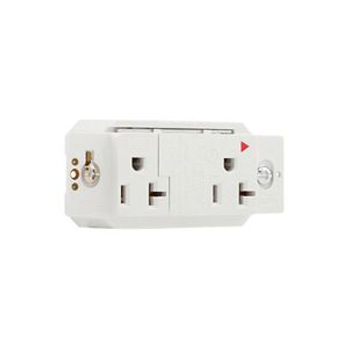Main product image of Surgebloc Protection Receptacle, Stand 6" #12 Awg Leads, 20A, 340J, White Straight Blade, IG1210W