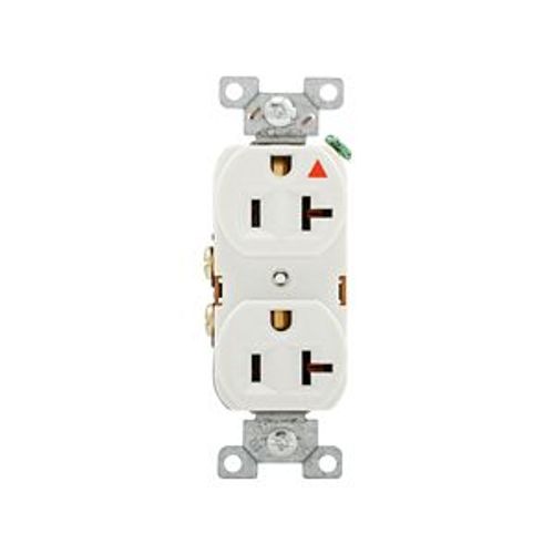Main product image of Arrow Hart Heavy-Duty Industrial Duplex Receptacle, #14-10 Awg 20A 125V Face Base, 5-20R, Duplex, IG5362W