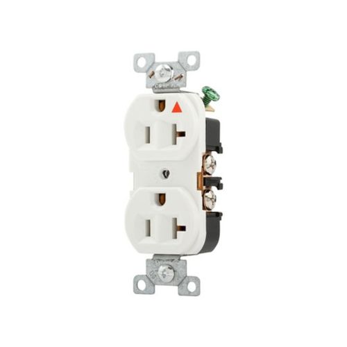 Main product image of Arrow Hart Heavy-Duty Industrial Duplex Receptacle, #14-10 Awg 20A 125V Face Base, 5-20R, Duplex, IG5362W