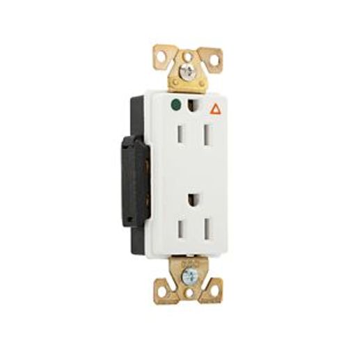 Main product image of Arrow Hart Duplex Receptacle, #14-10 Awg 15A, Healthcare 125V, Duplex, IG8262W
