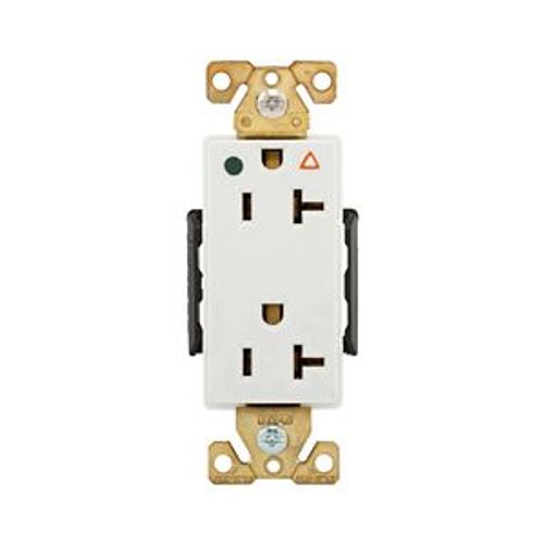 Main product image of Arrow Hart Duplex Receptacle, #14-10 Awg 20A, Healthcare 125V, 5-20R, Duplex, IG8362W