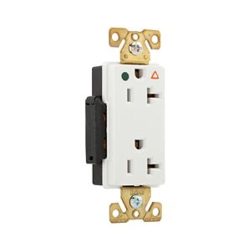 Main product image of Arrow Hart Duplex Receptacle, #14-10 Awg 20A, Healthcare 125V, 5-20R, Duplex, IG8362W