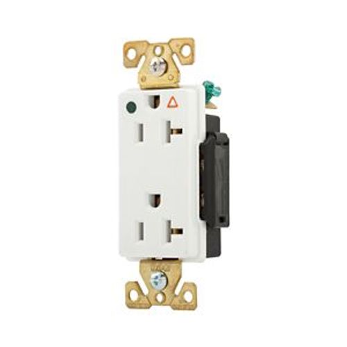 Main product image of Arrow Hart Duplex Receptacle, #14-10 Awg 20A, Healthcare 125V, 5-20R, Duplex, IG8362W