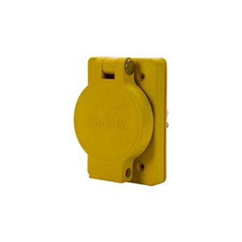 Main product image of Arrow Hart Watertight Locking Receptacle, #14-8 Awg 20A, 125/250V, Black, L10-20, 3-Pole, 3-Wire, L1020RWBK