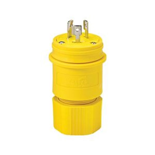 Main product image of Arrow Hart Watertight Locking Plug, #18-10 Awg 20A, 250V, Back, Steel, L11-20, 3-Pole, 3-Wire, L1120PW