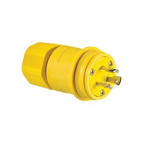 Main product image of Arrow Hart Watertight Locking Plug, #18-10 Awg 20A, 250V, Back, Steel, L11-20, 3-Pole, 3-Wire, L1120PW
