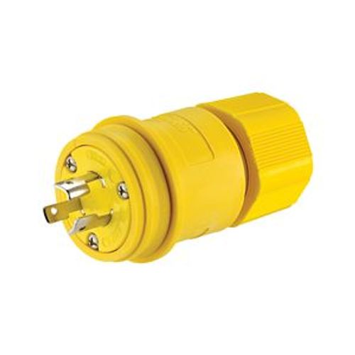 Main product image of Arrow Hart Watertight Locking Receptacle, #14-8 Awg, 20A, 250V, Black, L11-20, 3-Pole, 3-Wire, L1120RWBK