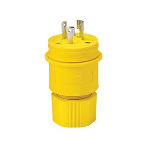 Main product image of Arrow Hart Watertight Locking Plug, #18-10 Awg 30A, 250V, Steel, L11-30, 3-Pole, 3-Wire, L1130PW