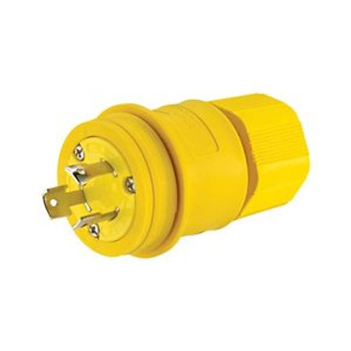 Main product image of Arrow Hart Watertight Locking Plug, #18-10 Awg 30A, 250V, Steel, L11-30, 3-Pole, 3-Wire, L1130PW