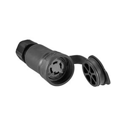 Main product image of Arrow Hart Watertight Locking Connector, #18-10 Awg 30A, 125/250V, Black, L14-30 3-Pole 4-Wire, L1430CWBK