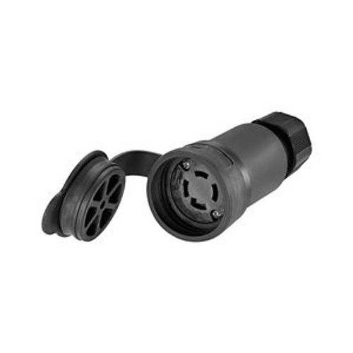 Main product image of Arrow Hart Watertight Locking Connector, #18-10 Awg 30A, 125/250V, Black, L14-30 3-Pole 4-Wire, L1430CWBK