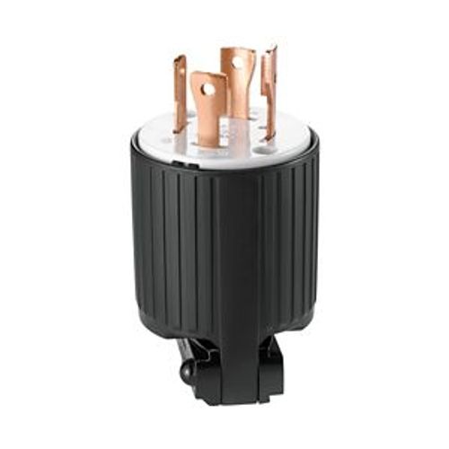Main product image of Locking Plug, #16-12 Awg, 30A, Industrial, 125/250V, Back Wiring, Ultra Grip, 3-Pole, 4-Wire, L1430P